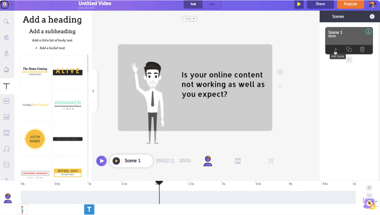 Animaker: an AI-based whiteboard explainer software