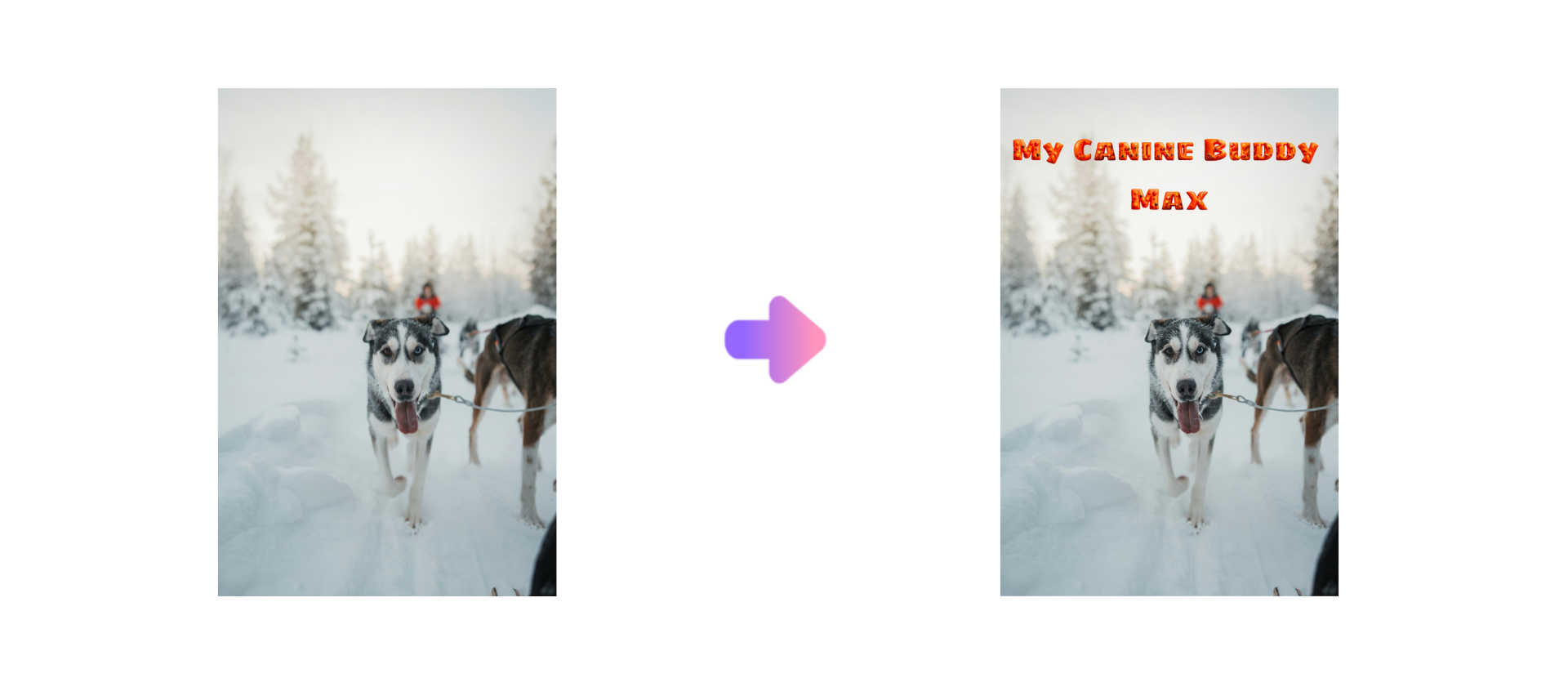 Illustration des effets de texte IA