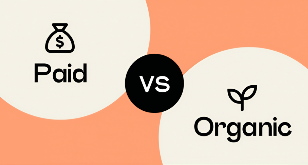 Organic vs. paid promotions
