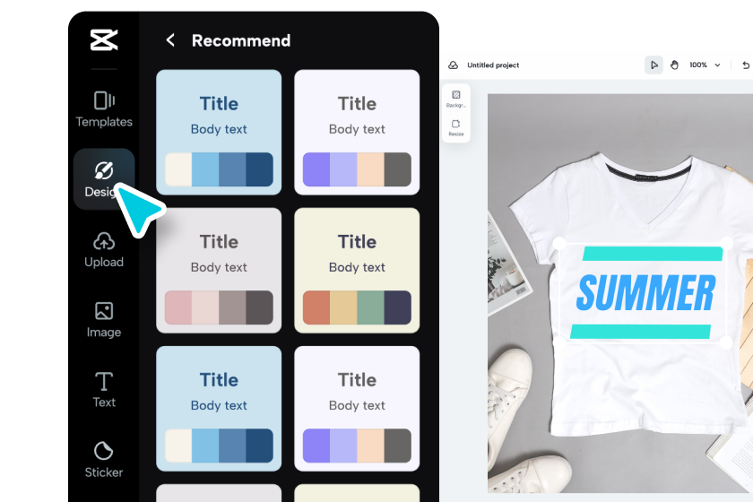 Почніть робити логотип футболки.