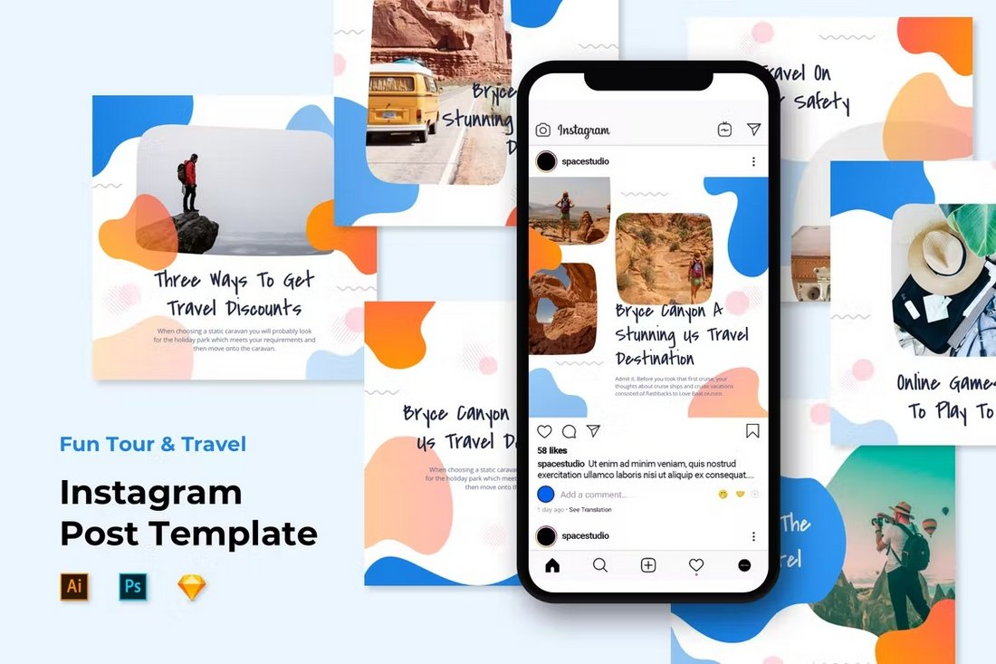 Text editor used for enhancing social media graphics