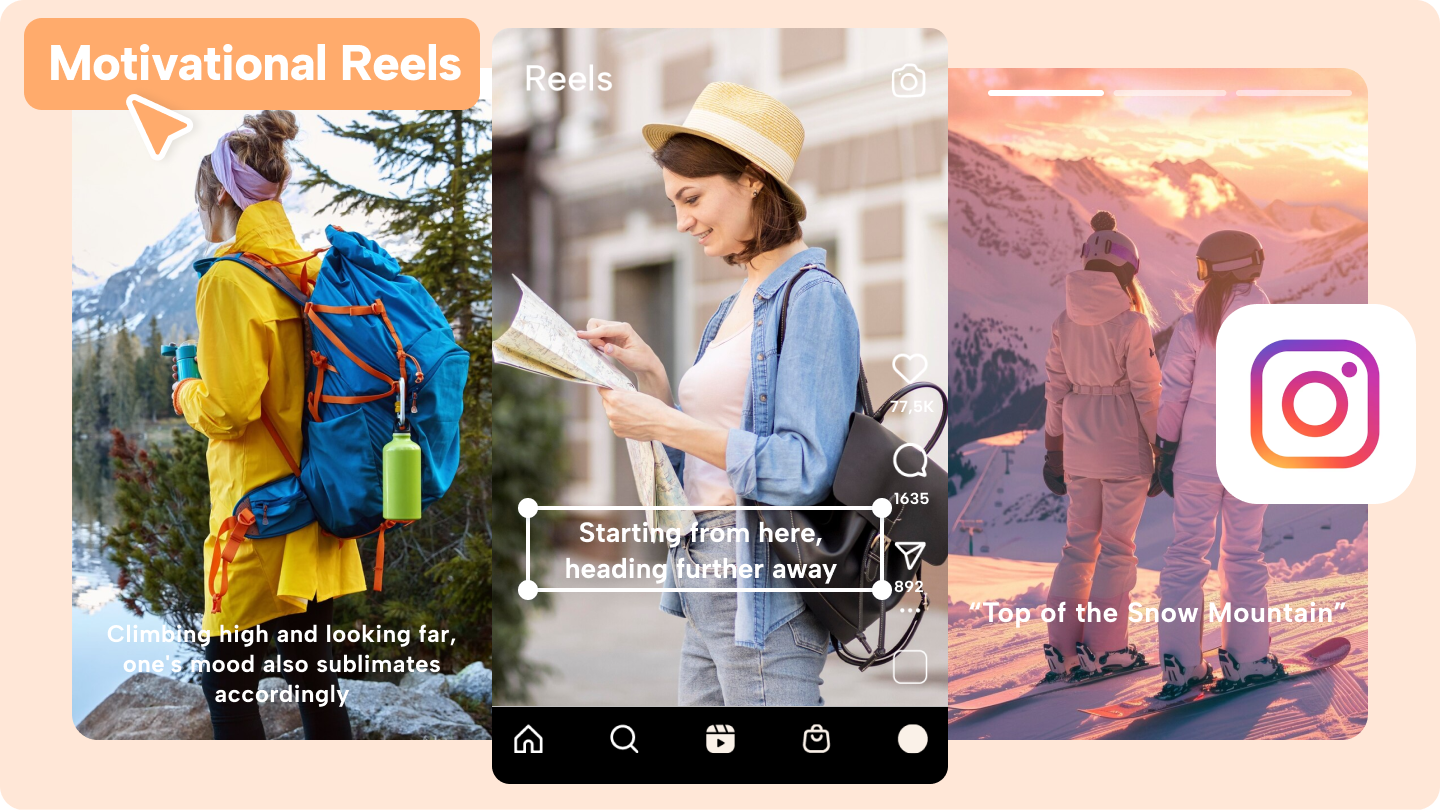 Jak zrobić motywacyjne Reels na instagramie