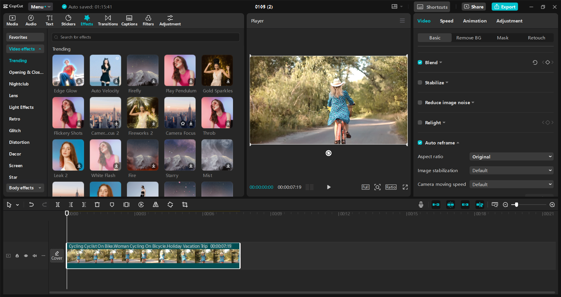 Interfejs CapCut desktopowego edytora wideo - narzędzie do tworzenia wysokiej jakości filmów w celu zwiększenia YouTube CPM