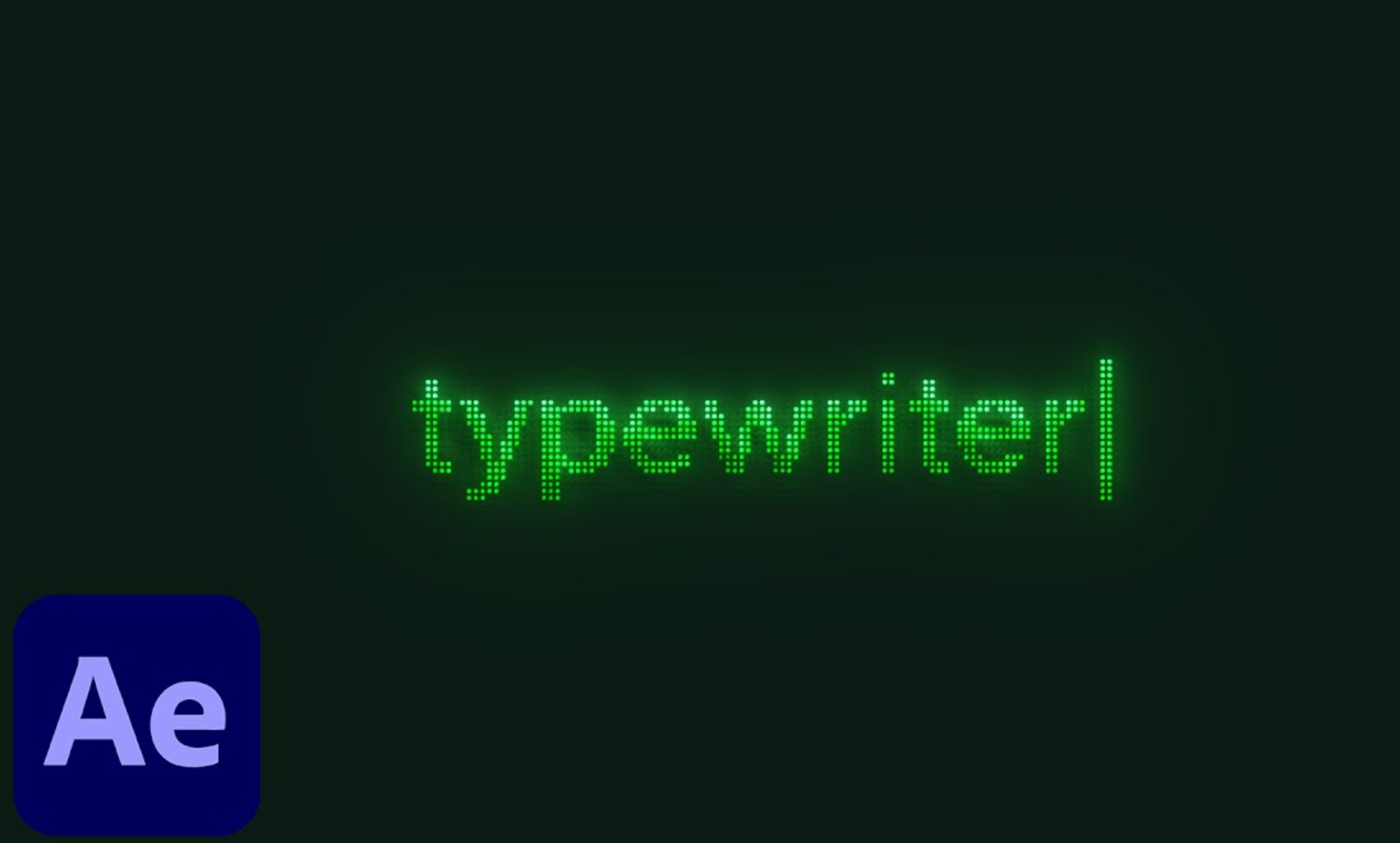 Types of writing effects in After Effects: Typewriter effect