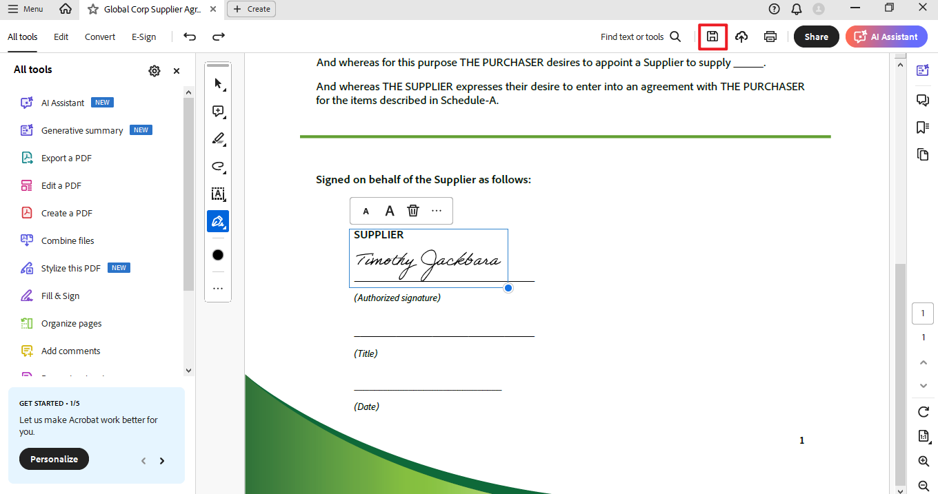 cara membuat tandatangan pada adobe