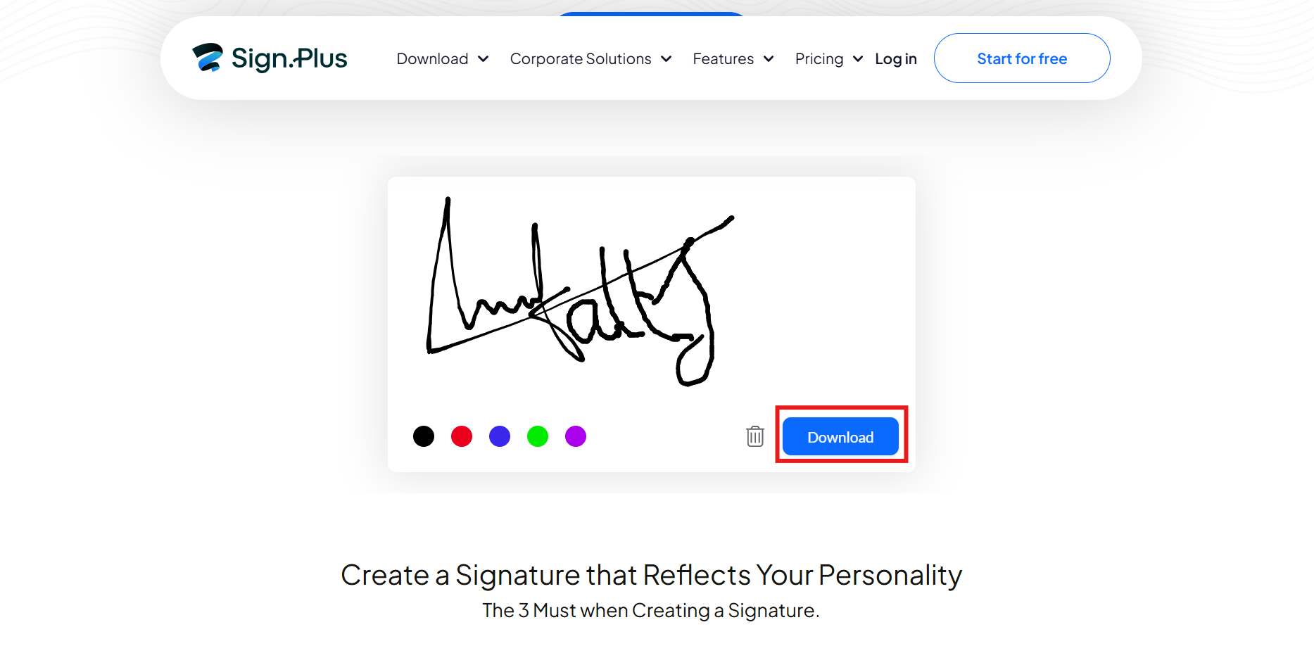 Create signature calligraphy