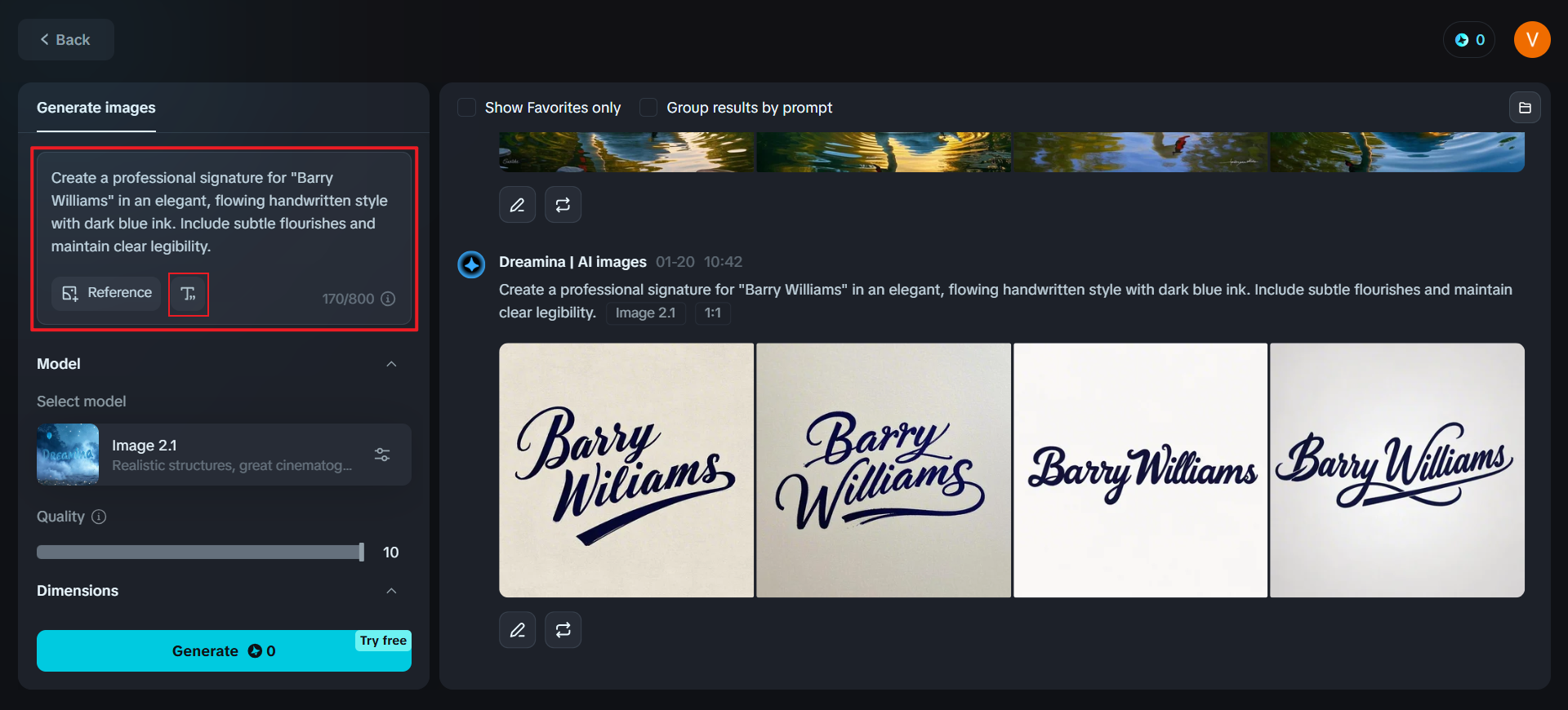 무료 전자 서명 생성기