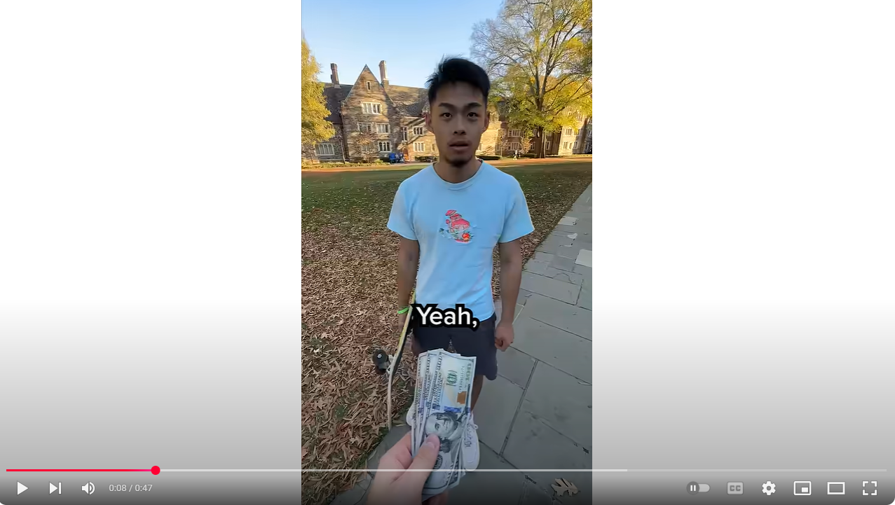 Unul dintre cele mai vizionate scurte YouTube cu o aventură la Paris pentru o baghetă