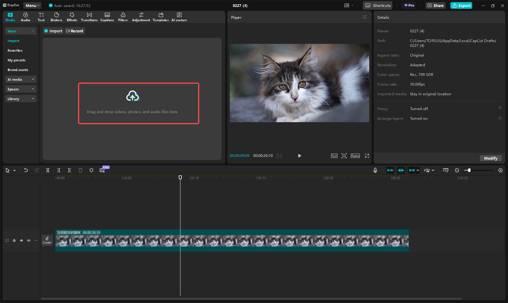 Importovat video soubory