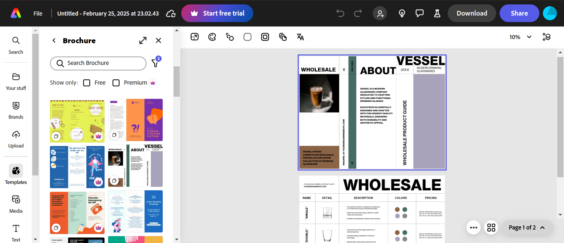 Criador de panfletos grátis