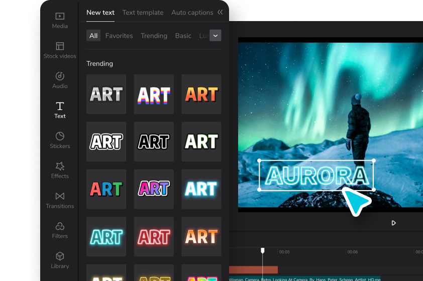 Add stickers and text