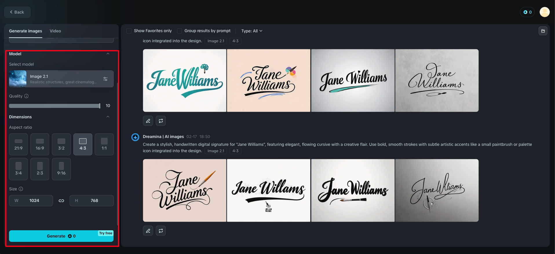 Naka-istilong tagalikha ng lagda