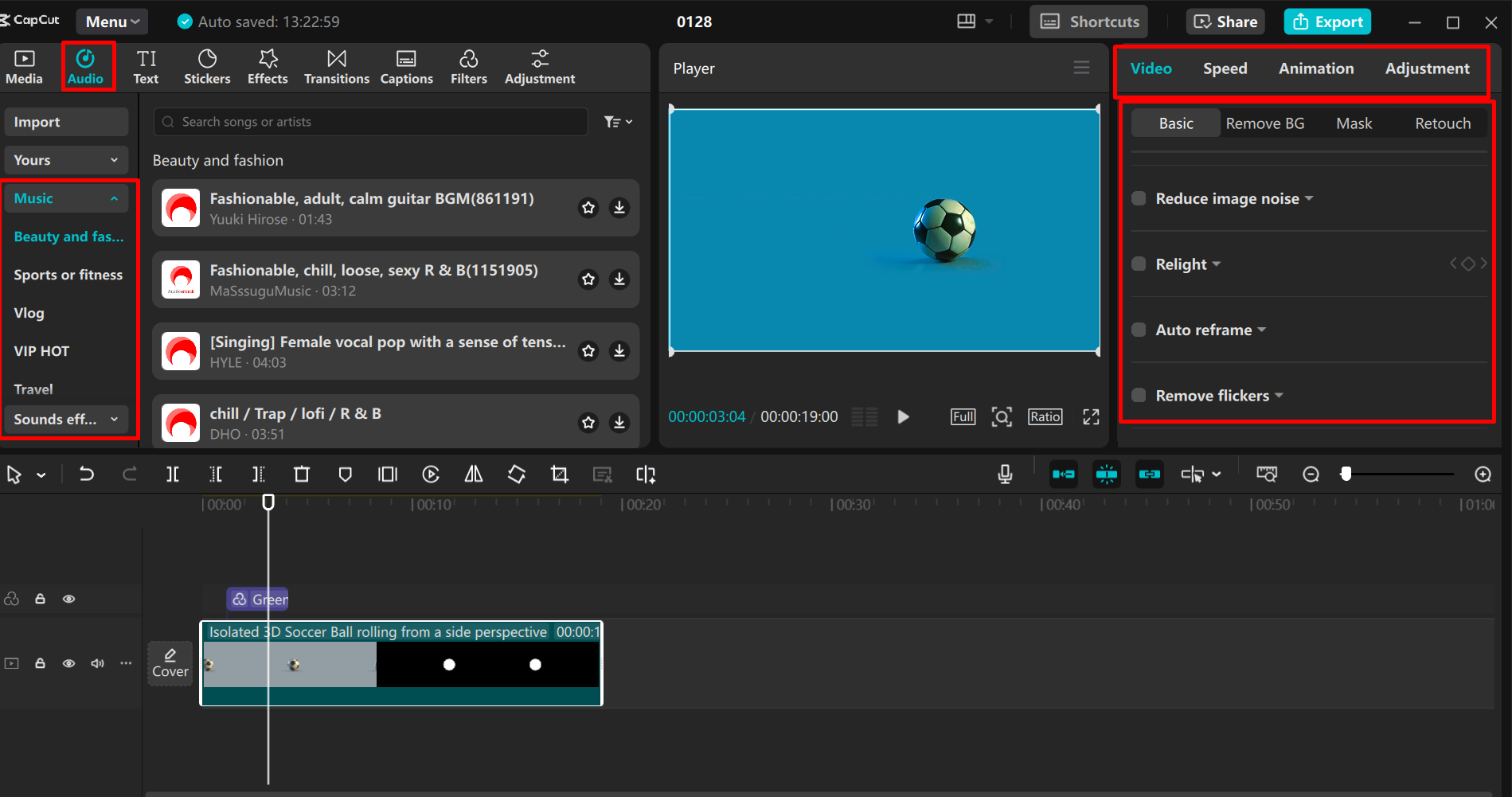 Videon muokkaus CapCut-työpöytävideoeditorissa