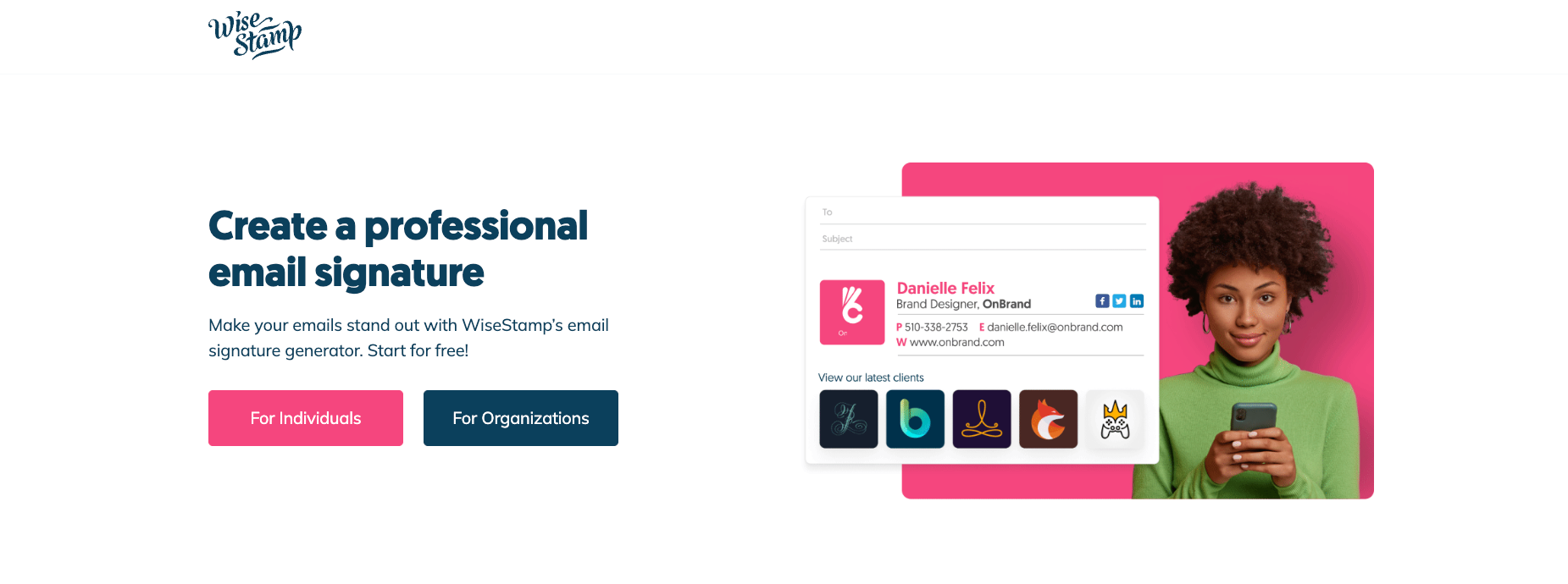 professional email signatures template tool