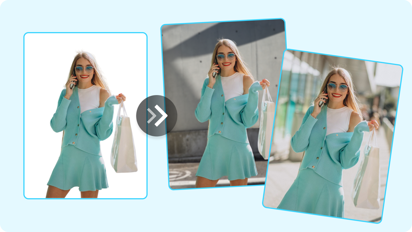 Agregar fondo a la foto en línea