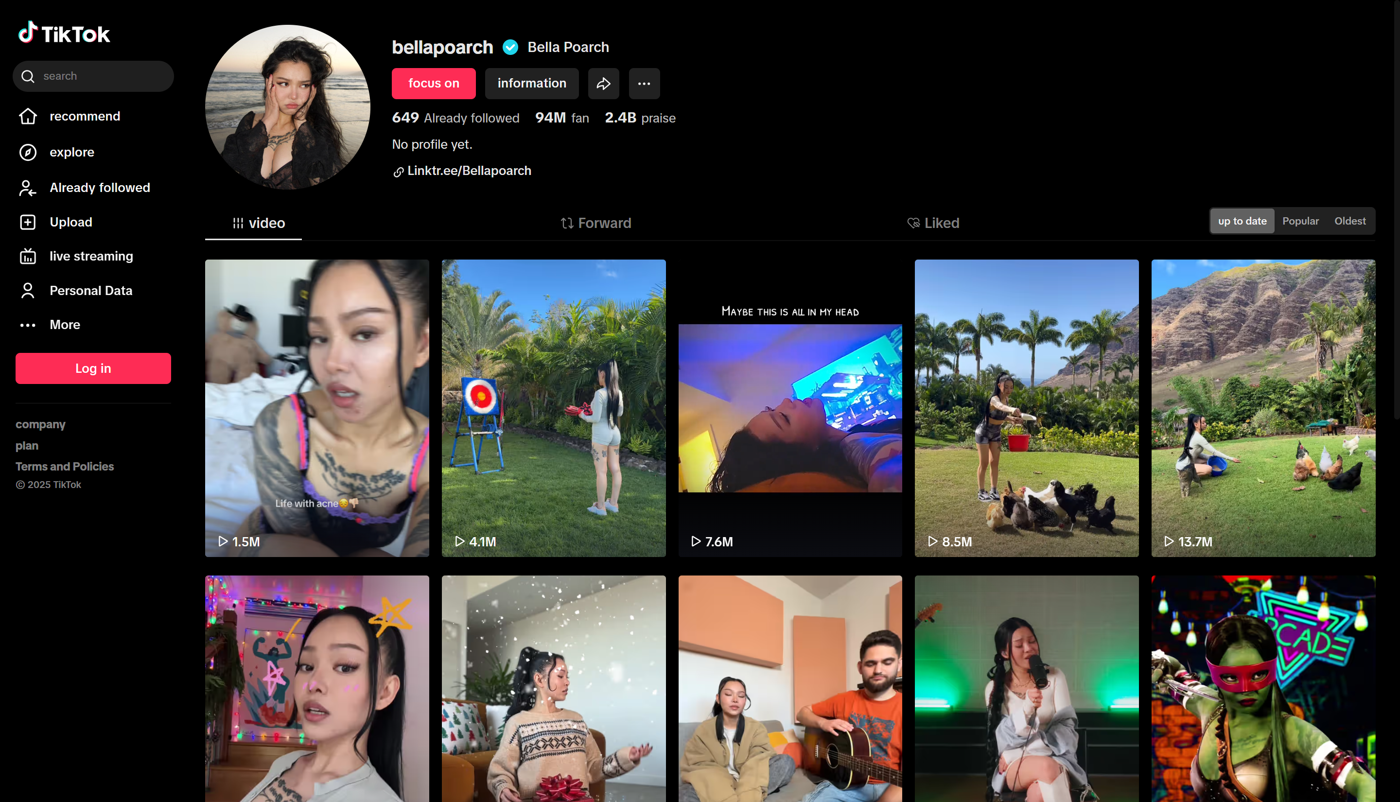 Top 5 creators of TikTok trend: Bella Poarch