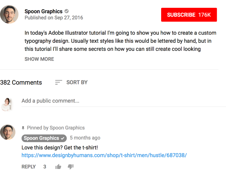 Engage in commenting to promote your YouTube channel