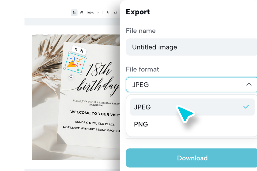 Descarga o comparte tu invitación