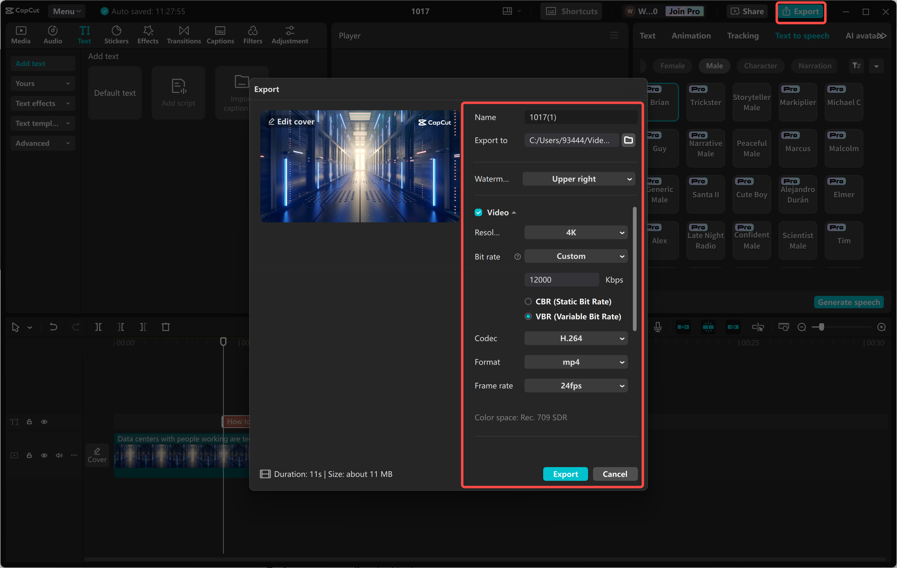 Exporting high-quality video from the CapCut desktop video editor