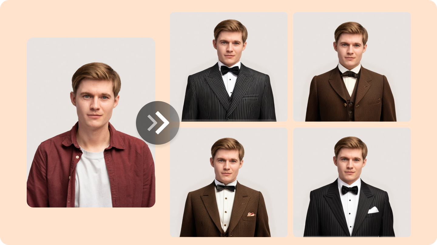 thêm bộ đồ vào ảnh trực tuyến miễn phí