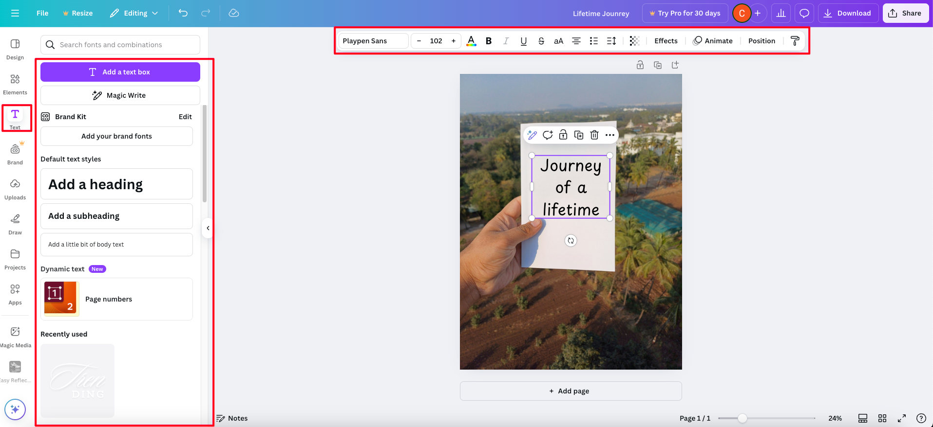 Bewerken slepen en neerzetten