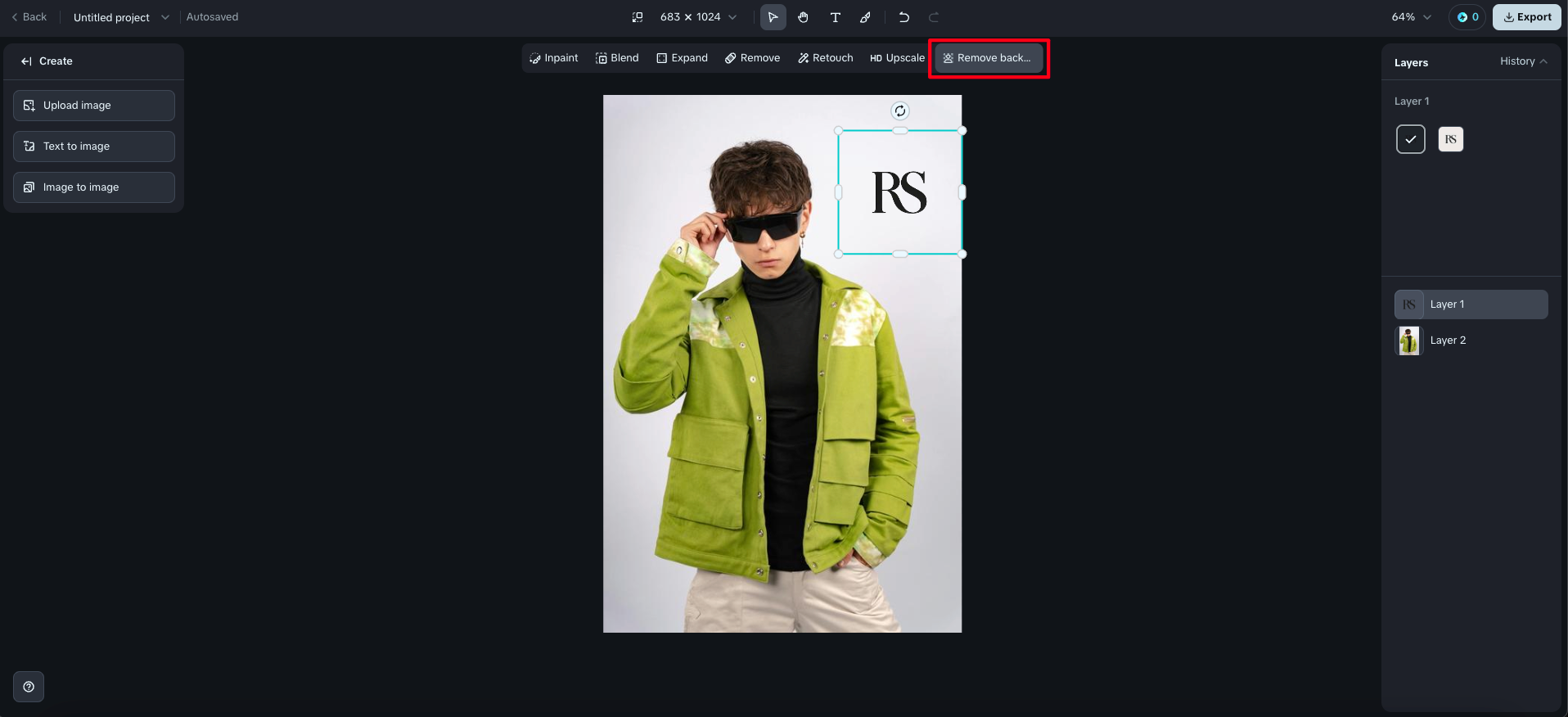wstaw logo na zdjęciu za darmo