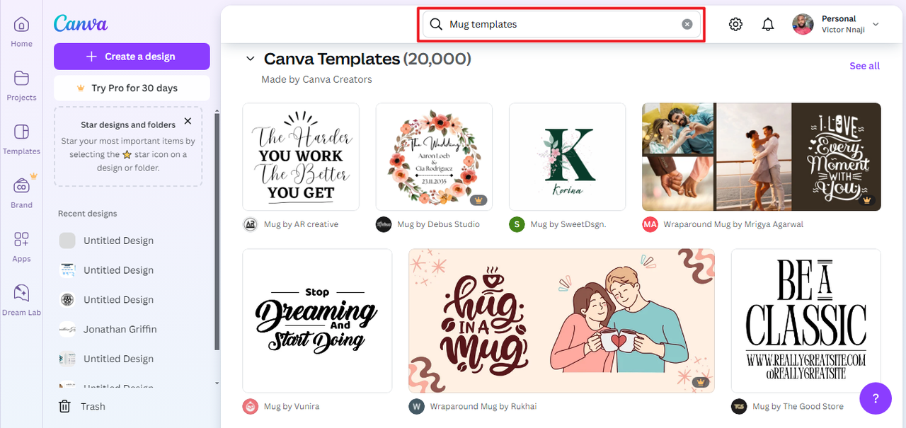 テンプレートを選択