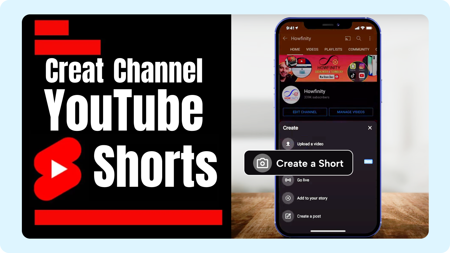 how to make youtube shorts channel