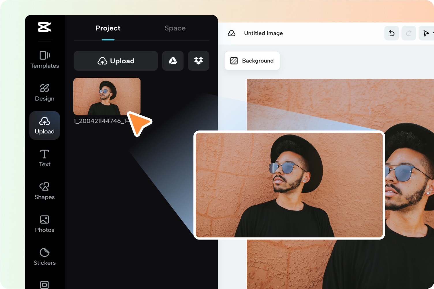 Step 1: Upload media