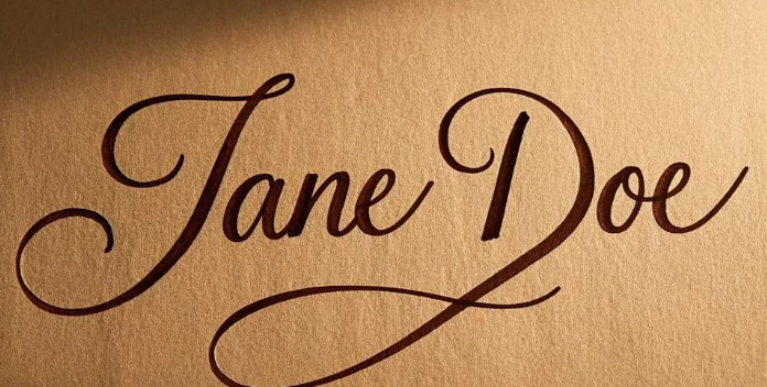 Assinatura de caligrafia