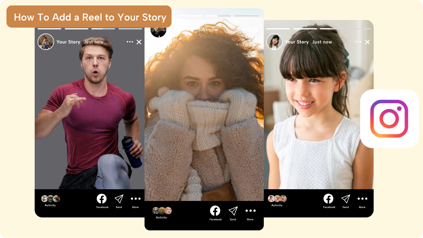 cara menambahkan reel ke cerita