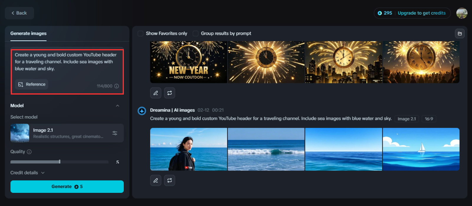 Masukkan prompt Anda