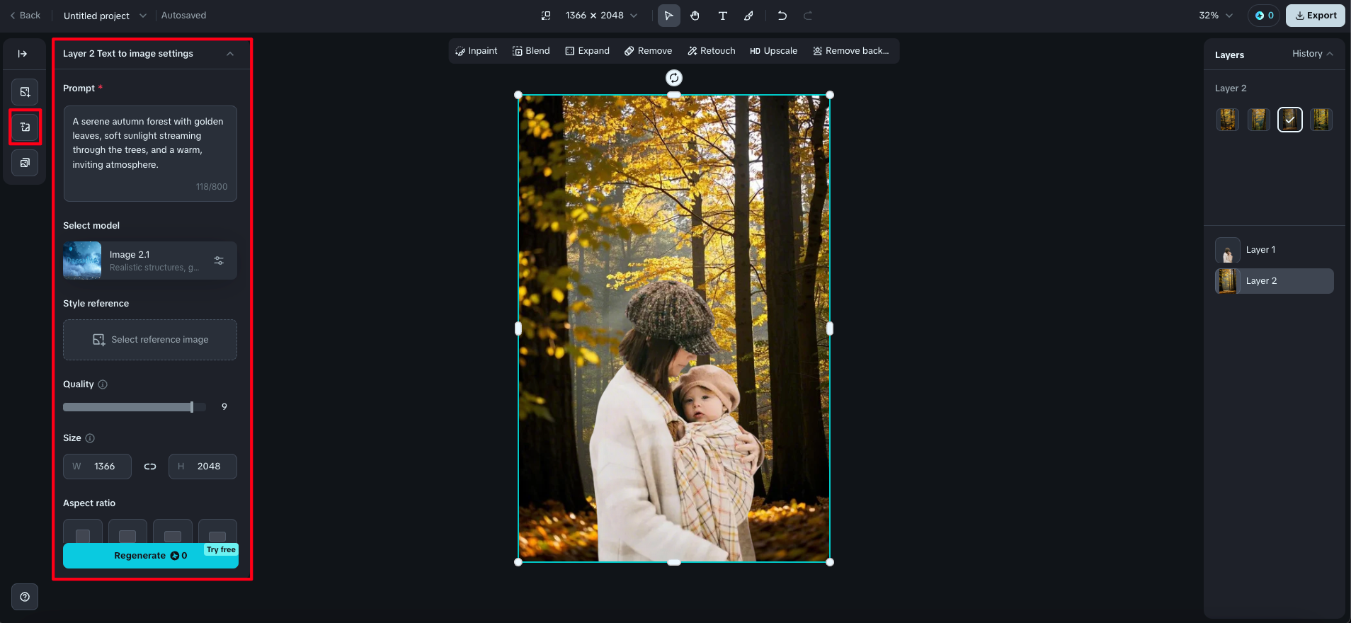 Generar fondo para fotos en línea