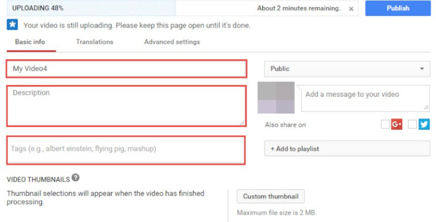 Tingkatkan tajuk dan penerangan video anda dengan kata kunci yang disasarkan