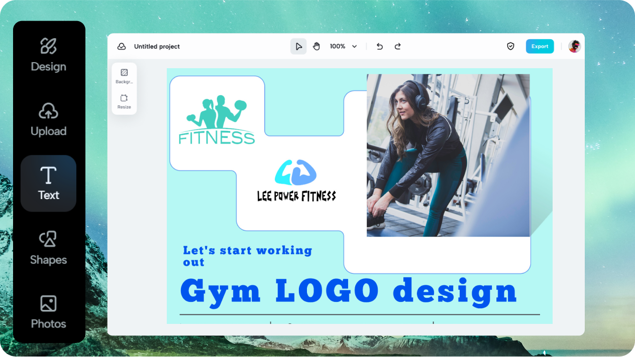 Create eye-grabbing gym logo