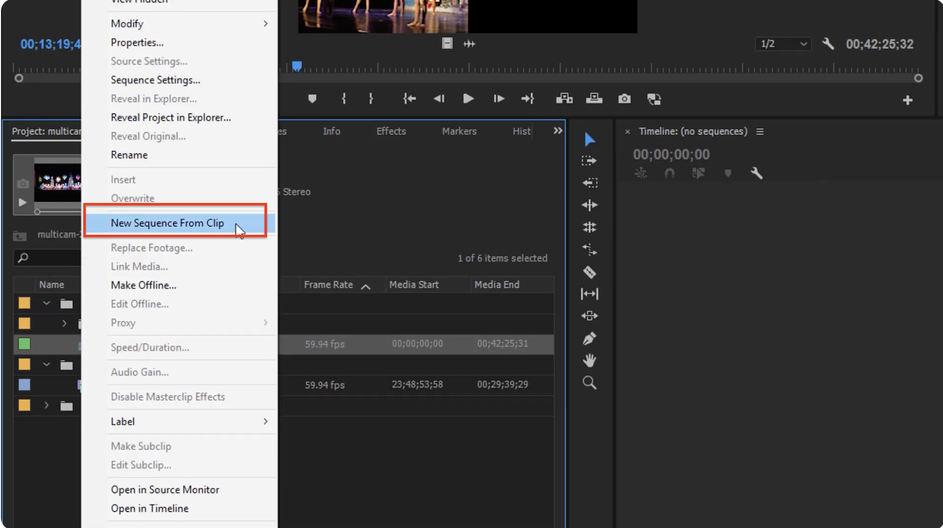 Налаштування послідовності для редагування