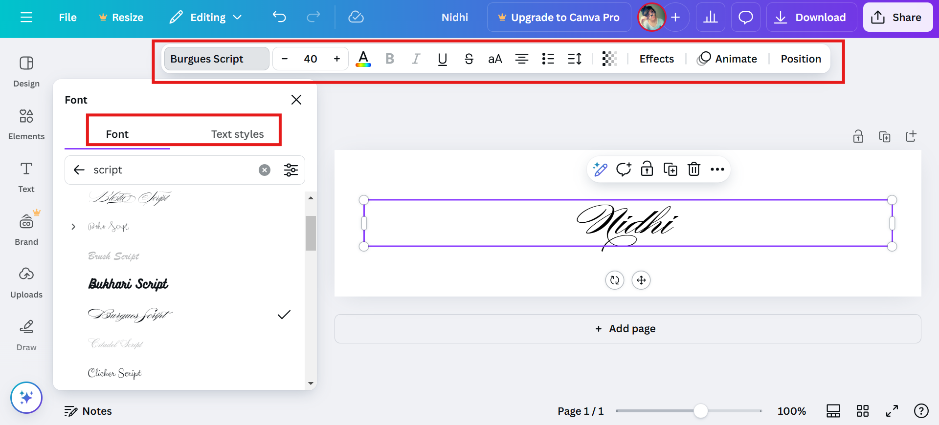 tùy chỉnh chữ ký