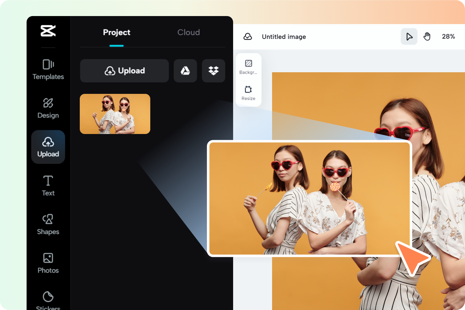 Carregar imagem para o conversor jpeg para png