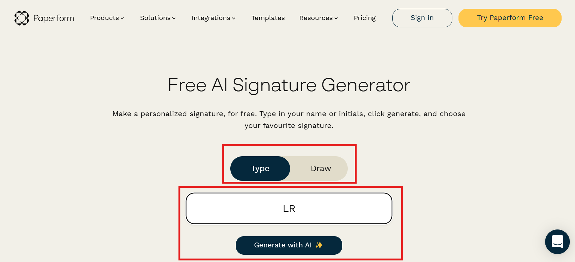 Digite sua assinatura
