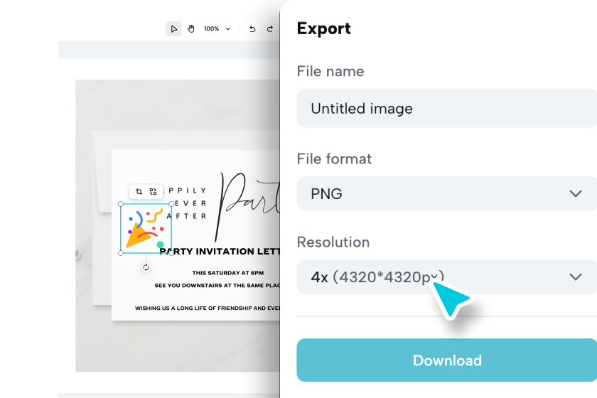 Download or share your invitation