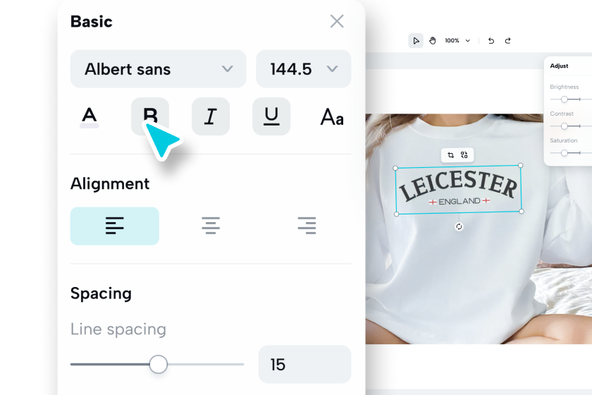 Customize the design