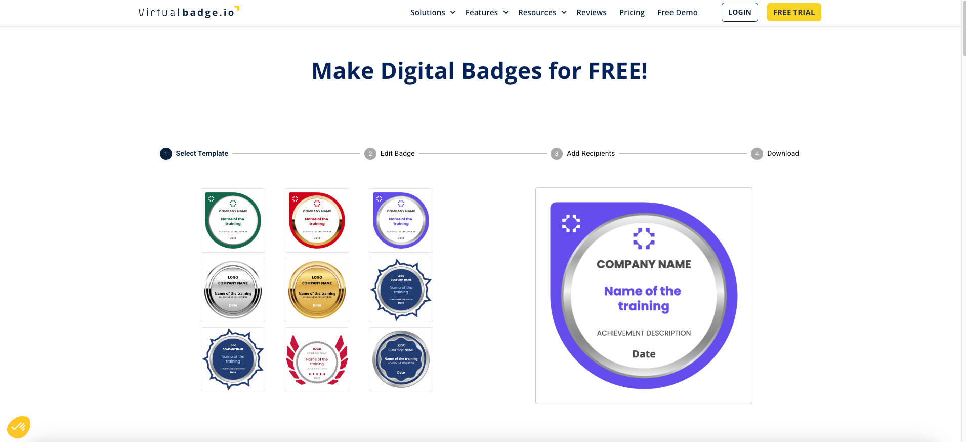 無料のロゴバッジメーカー