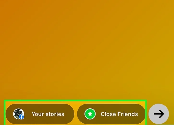 Showing how to write text on an Instagram Story