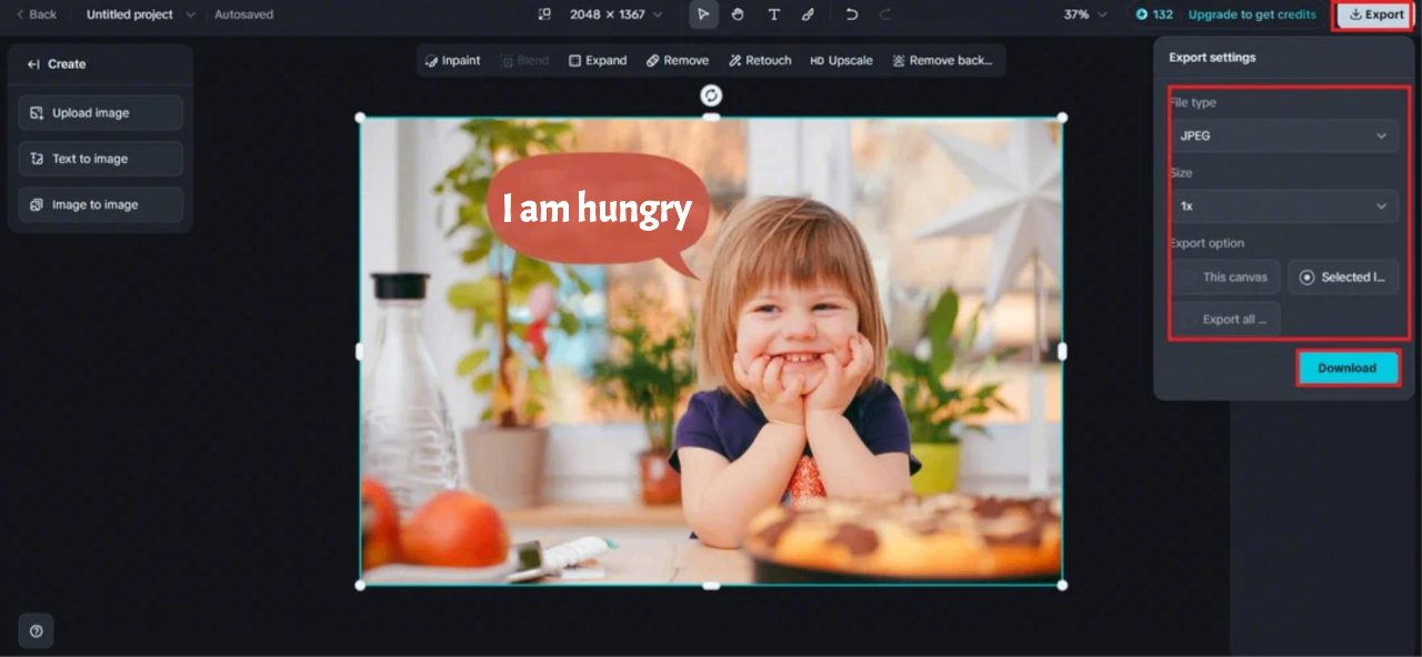 Baixe a imagem com o balão de fala