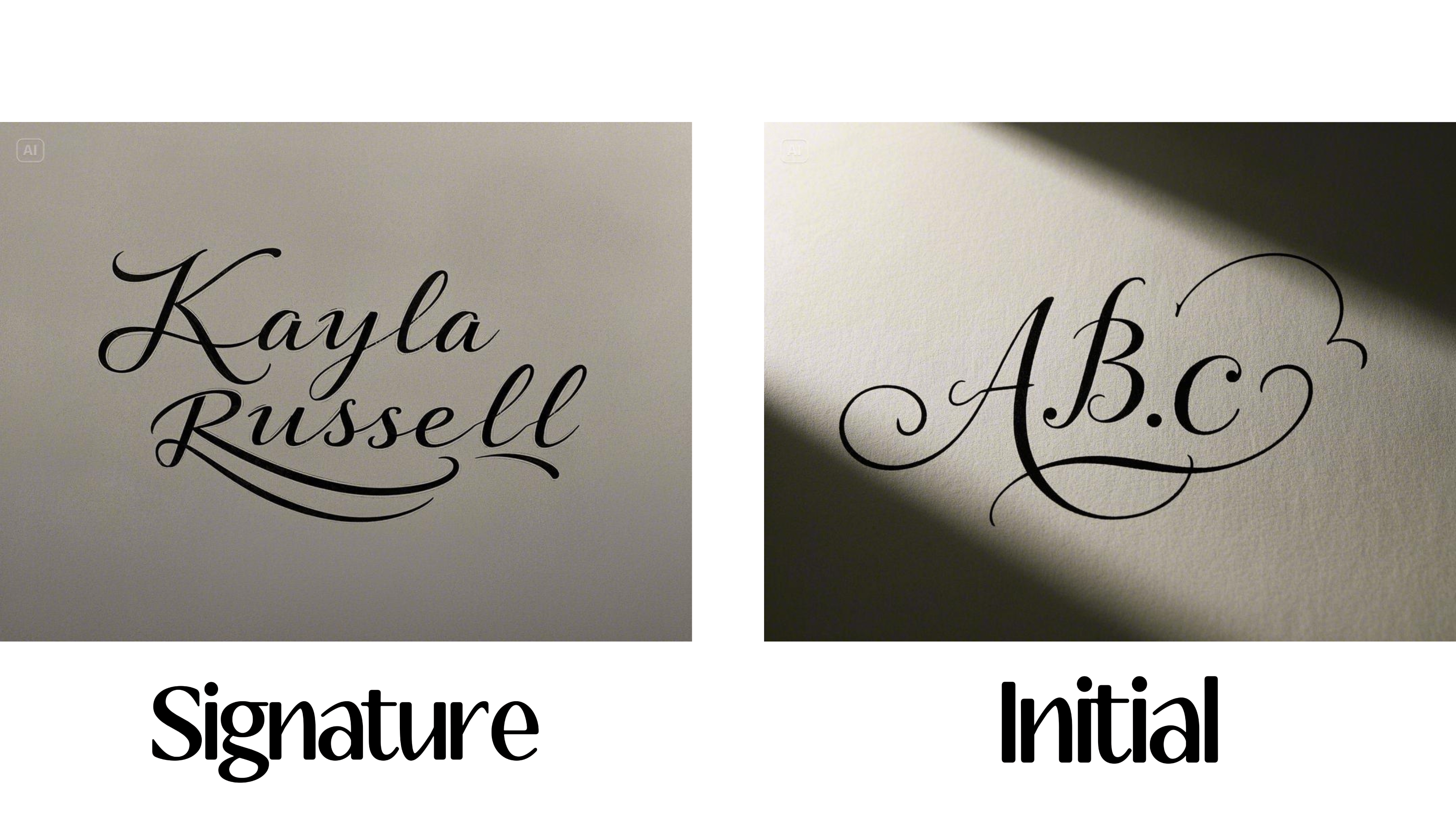 Diferenças iniciais de assinatura