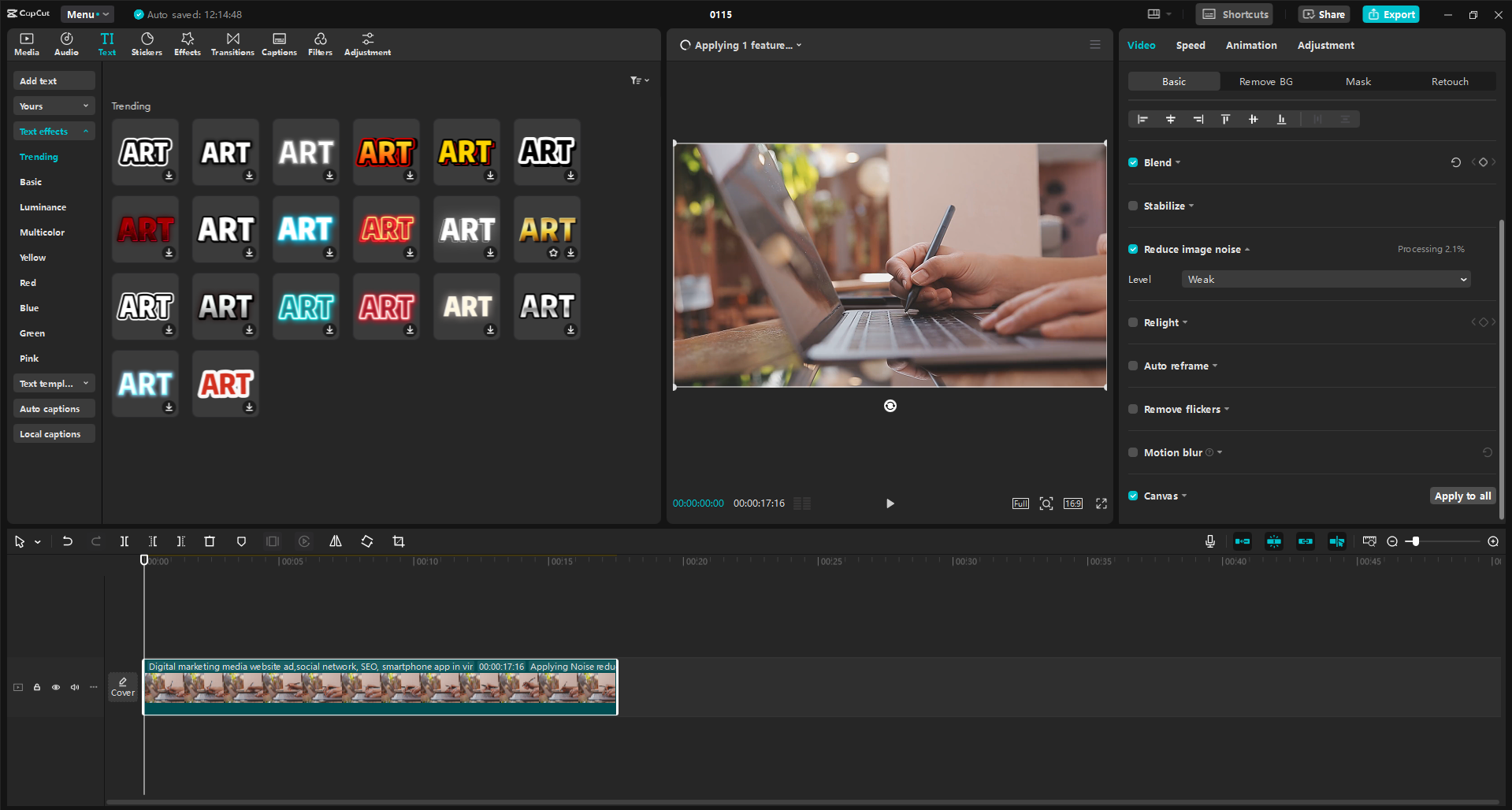 Antarmuka editor video desktop CapCut - cara terbaik untuk mengedit video untuk meningkatkan keterlibatan