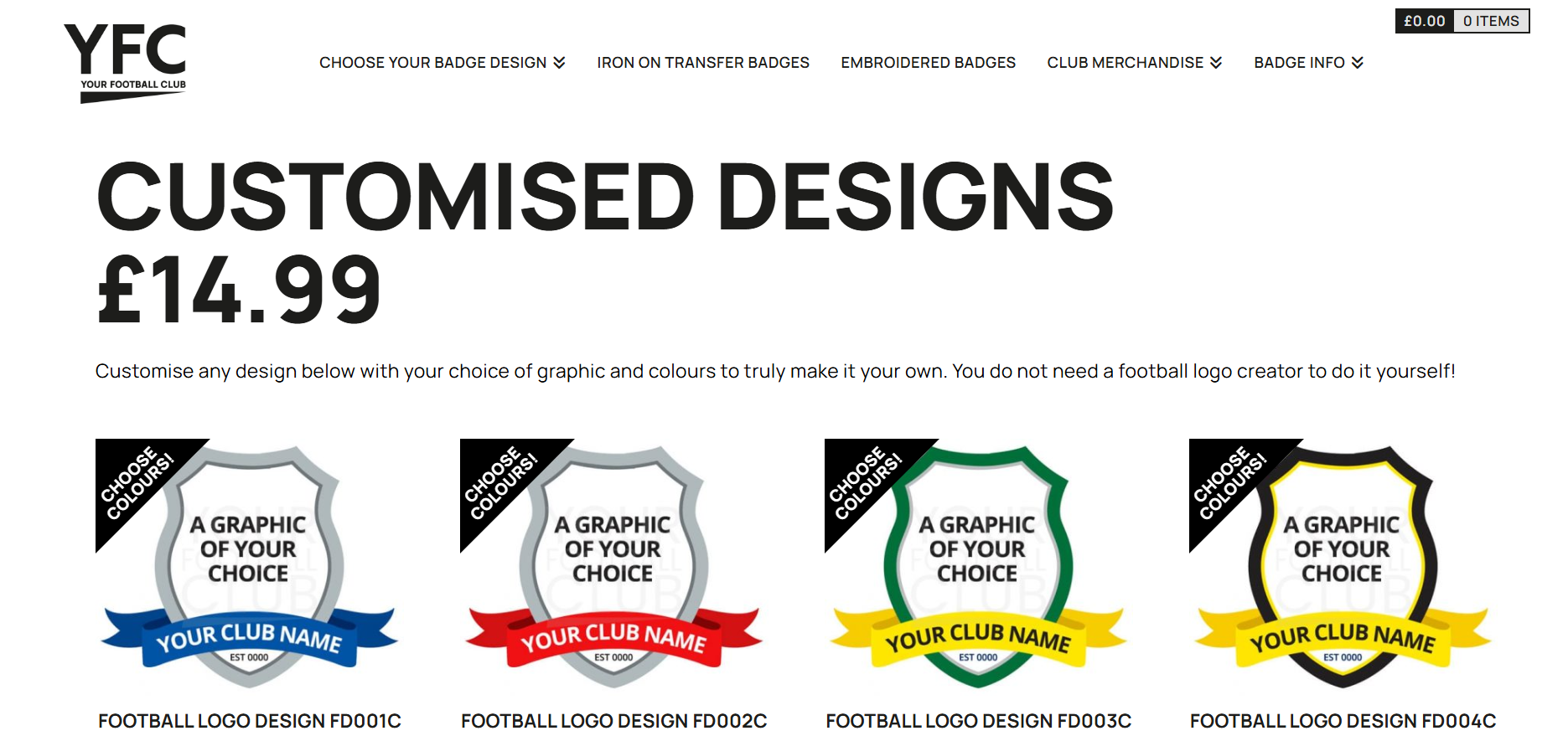 Custom football designs