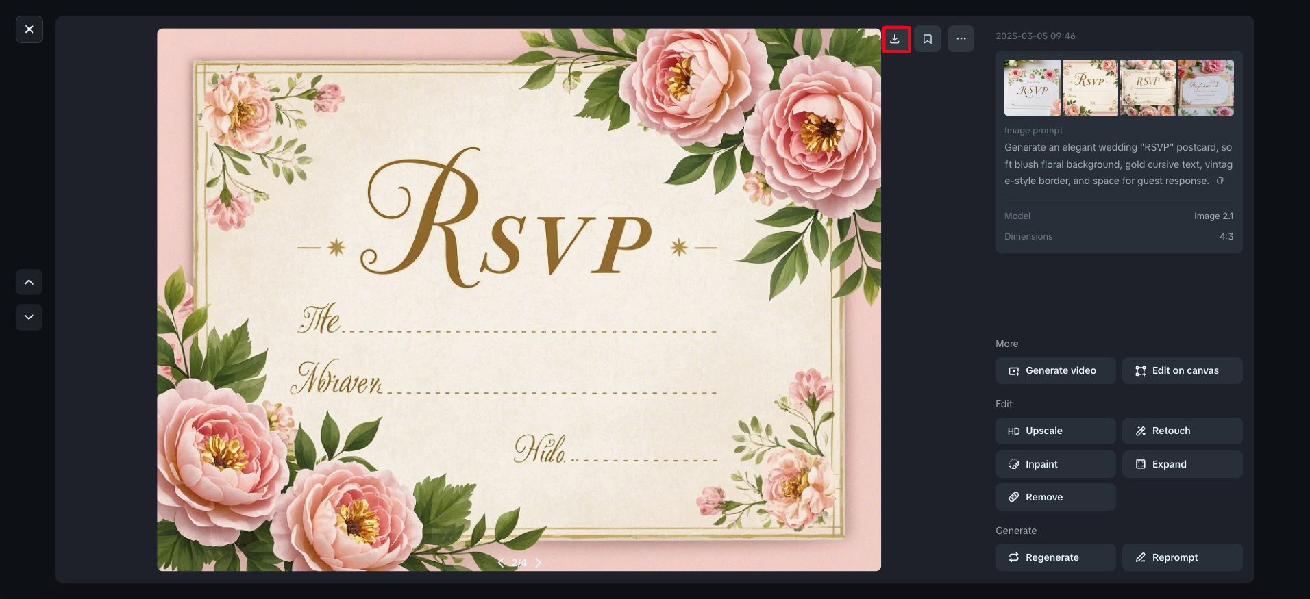 Thiết kế bưu thiếp RSVP đám cưới