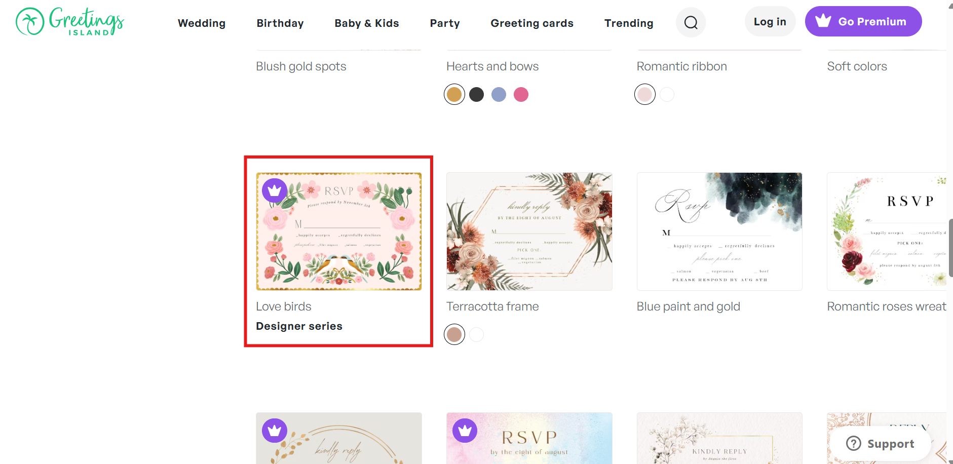 Thiệp mời đám cưới kèm bưu thiếp RSVP