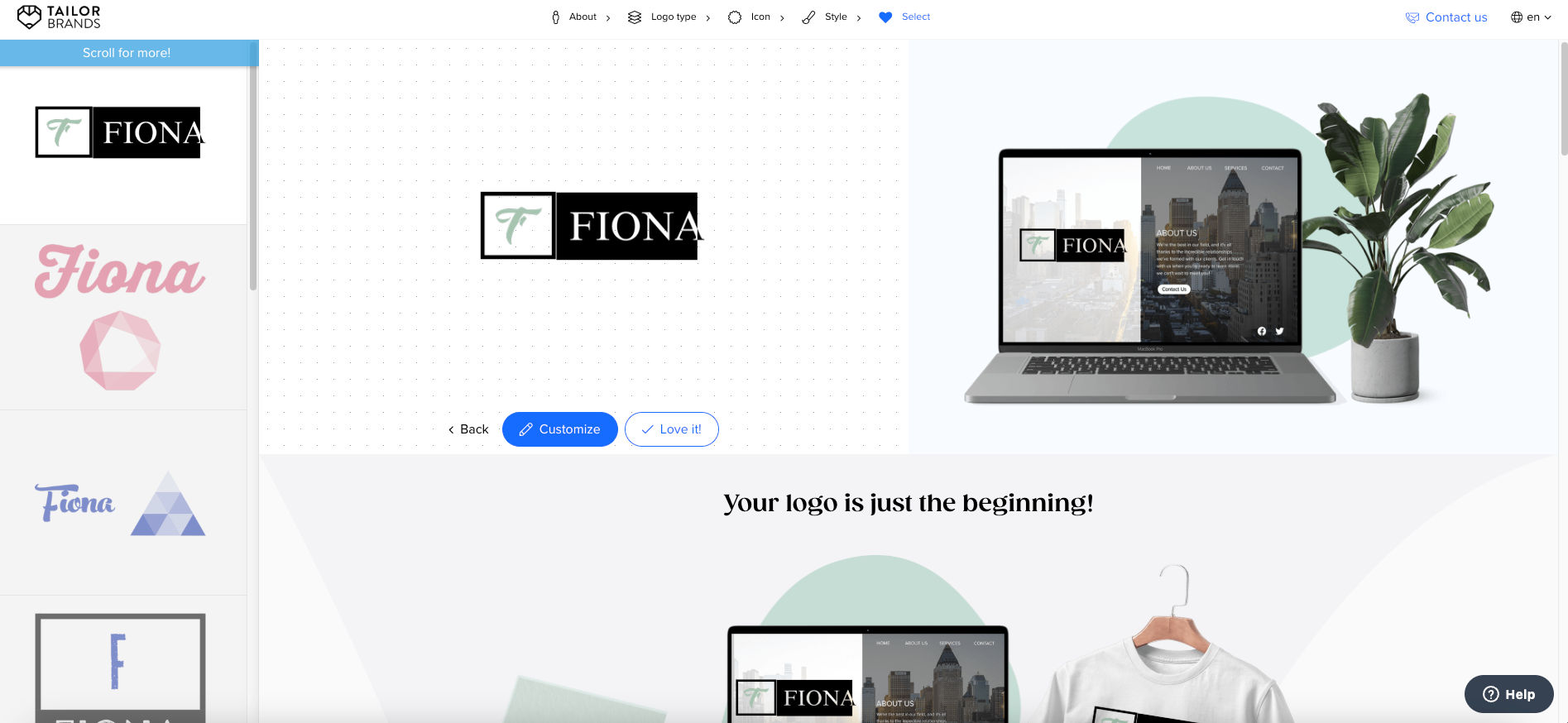 브랜드 세부 정보 입력